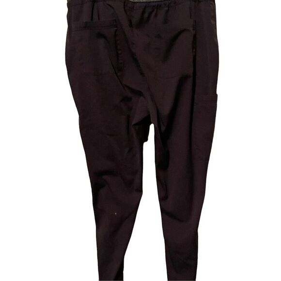 Maevn Womens Dark Grey Polyester Drawstring Waistband Yoga Scrub Pants Large - Picture 5 of 11